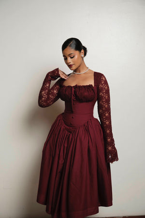 lady morgana dresses Morgana - Romantic Victorian Inspired Party Dress - BLACK